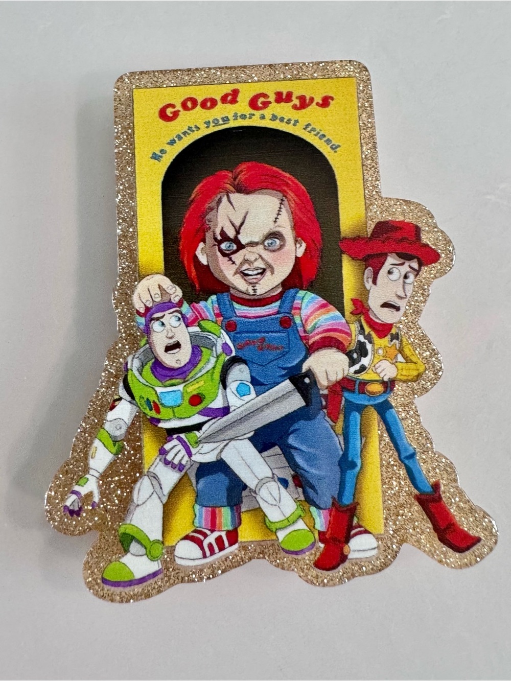 Chucky Toy Story mashup magnet